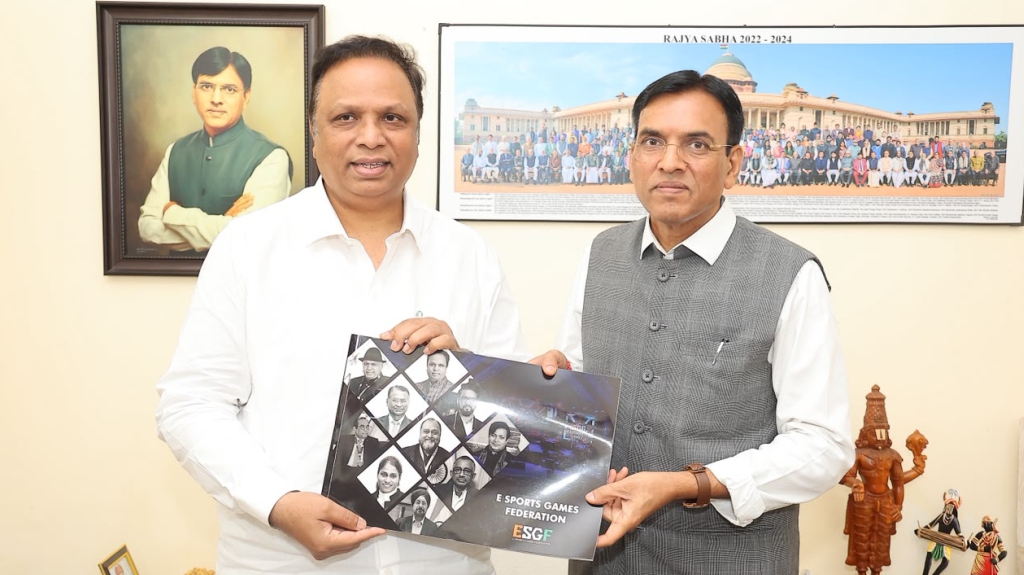 Mind Sports Association representatives meeting Mansukh Mandaviya